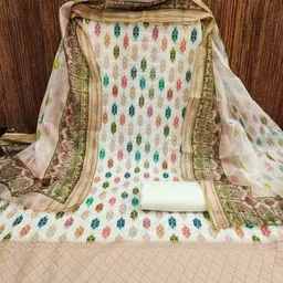 LeeliPeeri Designer Ethnic Motifs Printed Unstitched Dress Material-image-71