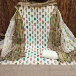 LeeliPeeri Designer Geometric Printed Unstitched Dress Material-image-26