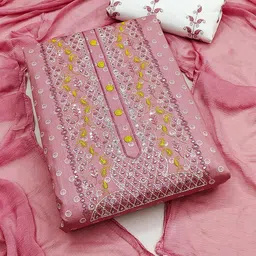 Peachmode Printed Pure Cotton Unstitched Dress Material-50