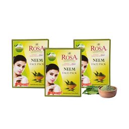 ROSA Set Of 3 Anti-Dryness Neem Face Pack - 100 gm Each image 1