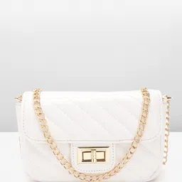 Lino Perros Structured Sling Bag with Quilted Detail-73