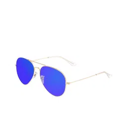 BIOTH Unisex Polarized Aviator UV Protection Metal Mirror Frames BT3025-581-7-41