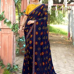 Anouk Ethnic Motifs Printed Saree-image-79
