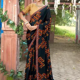 Anouk Geometric Printed Saree-26