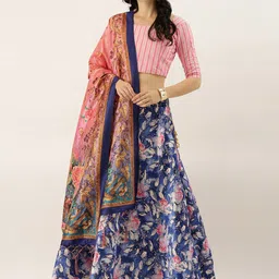 Kaizen TEXO FAB Printed Semi-Stitched Lehenga & Unstitched Blouse With Dupatta-picture-15