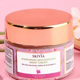 SKIVIA Kumkumadi Replenishing Night Cream with Aloe Vera Extract & Hyaluronic Acid-30