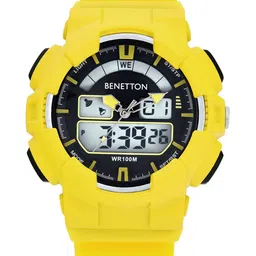 United Colors of Benetton Unisex Silicon Straps Analogue and Digital Watch UWUCG0603-43