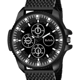 Relish Men Black Stainless Steel Bracelet Style Analogue Watch RE-NC401-picture-38