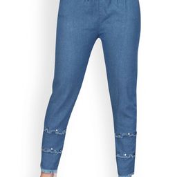 The Roadster Lifestyle Co Women Beads Embellished Slim Fit Stretchable Jeans-image-56