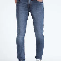 Flying Machine Men Tapered Fit Light Fade Clean Look Stretchable Jeans-picture-4