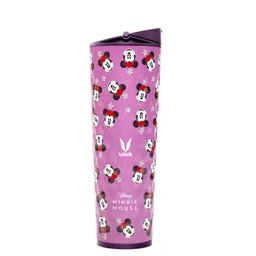 Vaya Pink & White Printed Stainless Steel Vacuum Insulated Bottle 600Ml-picture-26