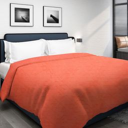 DHROHAR Peach Fur Geometric  Mild Winter 300 GSM Double Bed Blanket-image-20