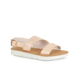 London Rag Women Cream-ColouredOpen Toe Flats with Buckles-image-42