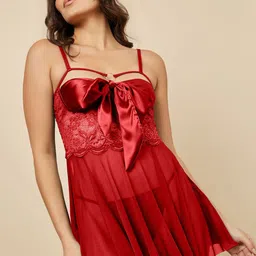 KRENOZ Shoulder Strap Net Baby Doll-image-52