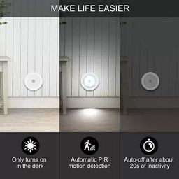 Glowgrid Wireless Motion Sensor LED Light – Battery-Powered Night Light for Indoor and Outdoor Use, Easy Setup (1 Pack) image 3