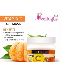 FEELHIGH Combo Of Neem Face Mask & Vitamin C Face Mask - 500ml Each image 2
