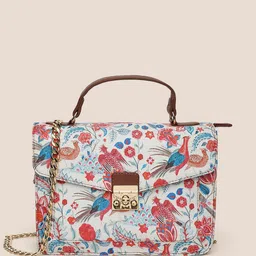 Anouk Multicoloured Printed Structured Satchel image 2