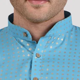 Maharaja Geometric Woven Design Regular Kurta With Pyjamas image 2