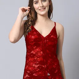 Aamarsh Self-Design Net Baby Doll image 2