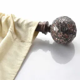 Brown Iron Curtain Rod (52-144 Inch) With Bracket By Deco Window-picture-36