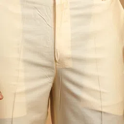 SHRESTHA BY VASTRAMAY Men Cream-Coloured Embroidered Kurta with Trousers & Dupatta image 2