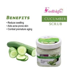 FEELHIGH Set Of 3 Cucumber Scrub Cream & Gel - 500 ml Each image 3