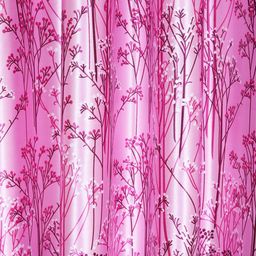 ROMEE Set of 2 Pink Floral Printed Window Curtains image 4