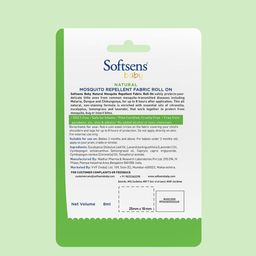 Softsens Set Of 4 Baby Natural Mosquito Repellent Fabric Roll On with Citronella-8ml Each image 5