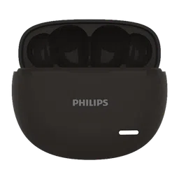PHILIPS TAT1179BK/94 TWS Earbuds with Environmental Noise Cancellation (IPX4 Splash and Sweat Resistant, Dynamic Drivers, Black)-image-2