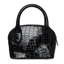 KLEIO Croc Textured Structured Handheld Bag image 5