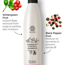 BRILLARE Sustainable Dandruff Control Shampoo for Itchy & Flaky Scalp - 300 ml image 3