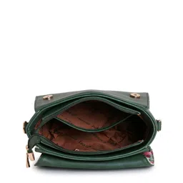 Exotic Floral Printed PU Structured Satchel image 4