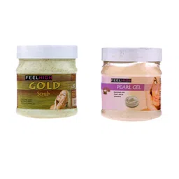 FEELHIGH Set of Gold Scrub & Pearl Gel - 500 ml Each-44