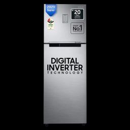 SAMSUNG 256 Litres 2 Star Frost Free Double Door Refrigerator with Toughened Glass Shelves (RT30C3442S9/HL, Refined Inox)-image-21