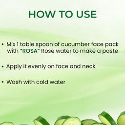 ROSA Set Of 6 Cucumber Face Pack - 25gm Each image 5