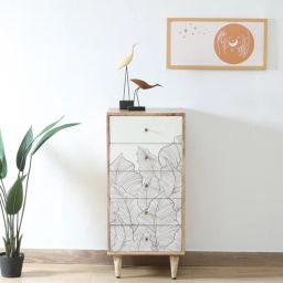 casacraft from pepperfry Natale Mango Wood Chest Of Drawers In Natural Finish Inspired By Ranthambore-picture-7