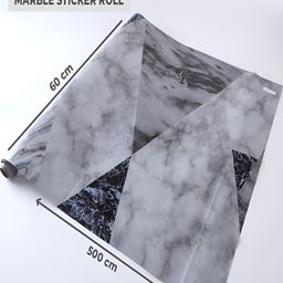 Kuber Industries Grey Self Adhesive Wallpaper-52