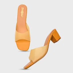 GLAMZKART Open Toe Block Heels image 5