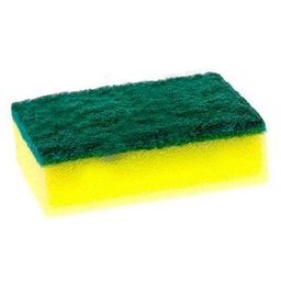 HONEST SERVISH || Multipurpose Scrub Pad with Sponge Pad 2 in 1 Kitchen Scrubber Non-Scratch Suitable for Dish / Utensils / Tiles / Washbasin 3 Times Softer and Better Than Normal Scrubber (Pack of 5) image 4