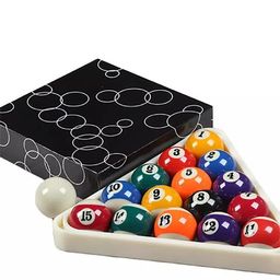 generic KBA Pool Ball Set 16 Balls for Pool Table with Triangle Frame image 1
