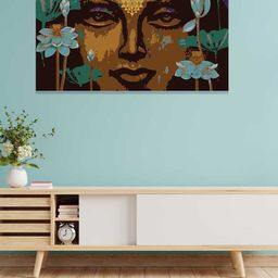 RANGOLI Brown & Blue Solid Framed Wall Art-12