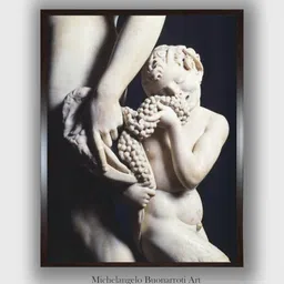 The Art House Beige & Black Satyr Wooden Framed Canvas Painting Wall Art-image-34