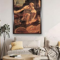 The Art House Brown Saint Jerome Painting Wall Art-image-79