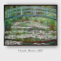 The Art House Green The Japanese Footbridge Canvas Wall Art-image-3