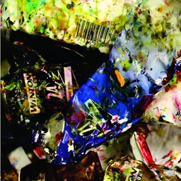Inephos Green & Blue Abstract Canvas Painting Unframed Wall Art-image-96