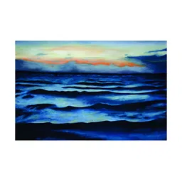 Inephos Blue & White Ocean Waves Nature Canvas Painting Wall Arts-image-5