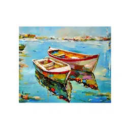 Inephos Blue & Red Getting Away Canvas Wall Painting-image-97