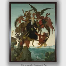The Art House Green The Torment of Saint Anthony Wooden Framed Canvas Painting Wall Art-image-39