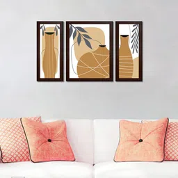 WENS Set Of 3 Floral Art Framed Painting-picture-28