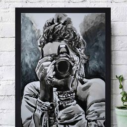 Gallery99 Grey & Black Photography Stance Textured Framed Wall Art-image-3